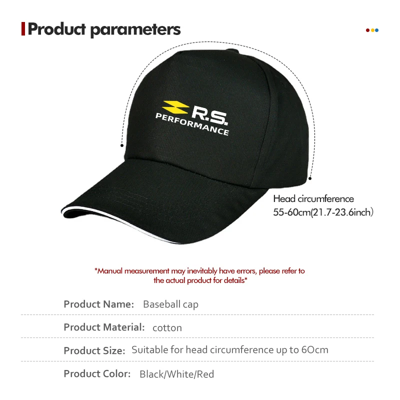 Car Fashion Women Men Baseball Caps Female Male Sport Cap Sun Hat For Renault RS Sport Megane 3 4 2 Clio 5 Line Sandero Scenic - view 6