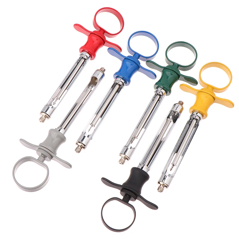 1pcs Dental Stainless Steel Syringe Anesthesia Aspirating Syringe Dentist Injector Tool Dentistry Surgical Instrument 6 Colors