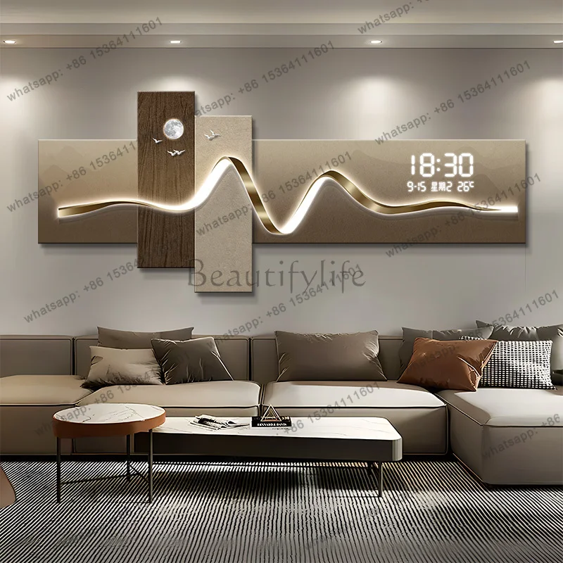 Best Sellers Korean Bedrooms Wall Clocks Living Room Digital Art Mural Interior Modern Clock Wall Aesthetic Fashion Horloge Home