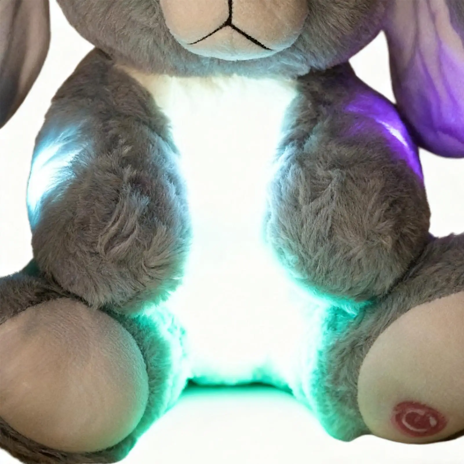 Leuchtendes Plüschtier, 9,8 Zoll Häschen, kuschelige Puppen, Sammlerspielzeug, gefüllter Hase, Plüsch für Jungen und Mädchen, Zuhause, Kinderzimmer, Schlafzimmer