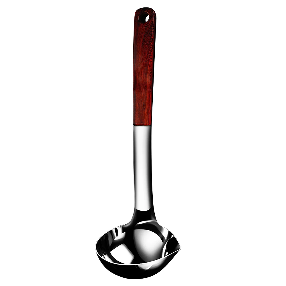 

Grease Spoon Skimmer Oil Filter Kitchen Colander Strainer Stainless Steel Deep Fryer Tool Water Density Separation Bottom Hole