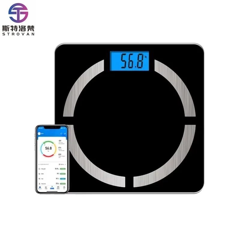 New Smart Body Fat Scale Multifunction Personal Bathroom Scale ABS Plastic Material Kg