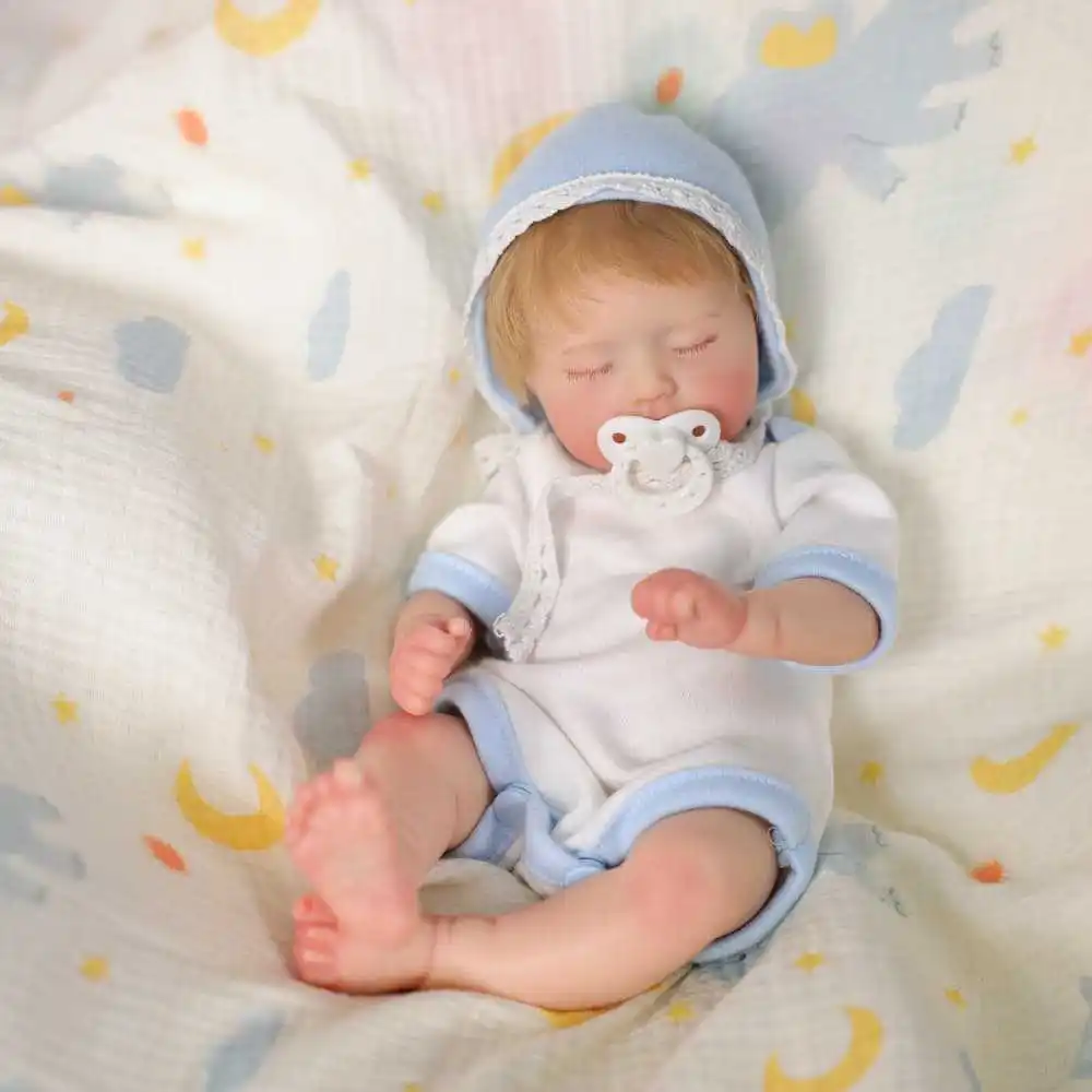 12インチのリアルなシリコン製リボーンドール - 30cmの新生児コレクタブルプレイドール、人形愛好家向けの服付き