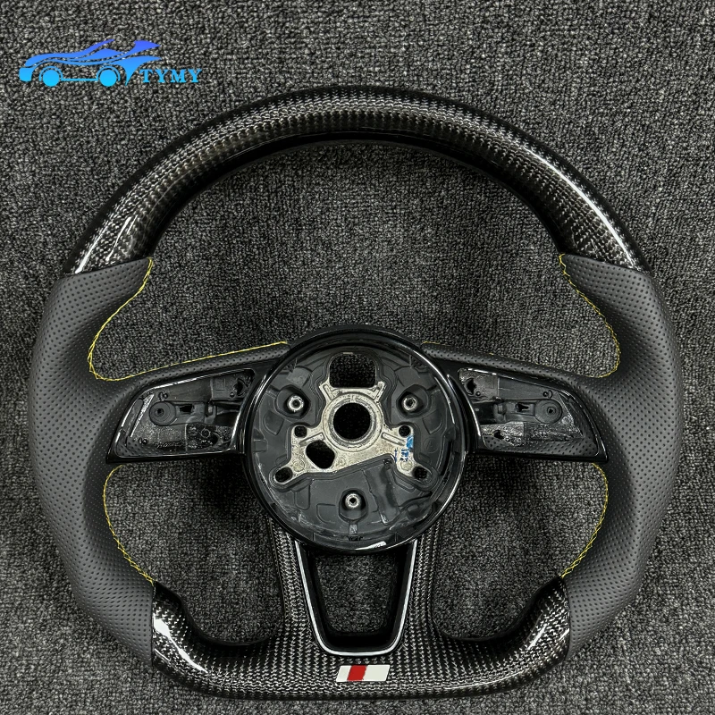 

Для Audi A3, A4, A5, S3, S4, S5, Q2, спортивные рулевые колеса с плоской подошвой из углеродного волокна могут быть оснащены кнопками и лепестками переключения передач.