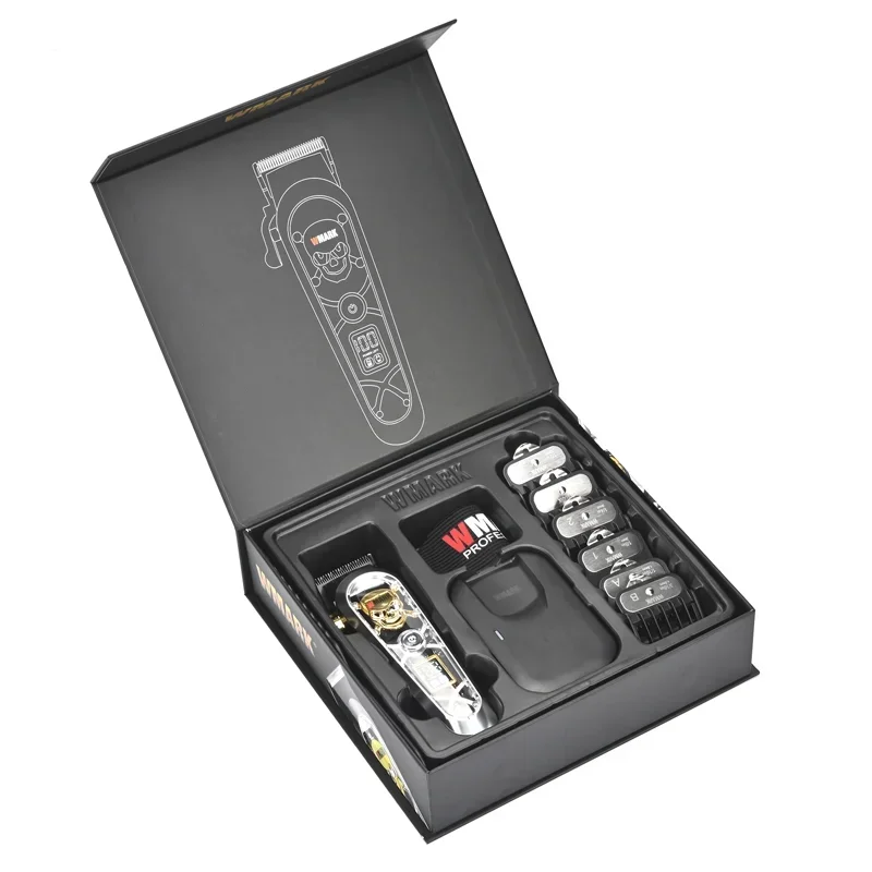 2024 New Wmark-cortadora de pelo ng-134 para hombre, mรกquina profesional de alta velocidad, recargable tipo C, con soporte de carga