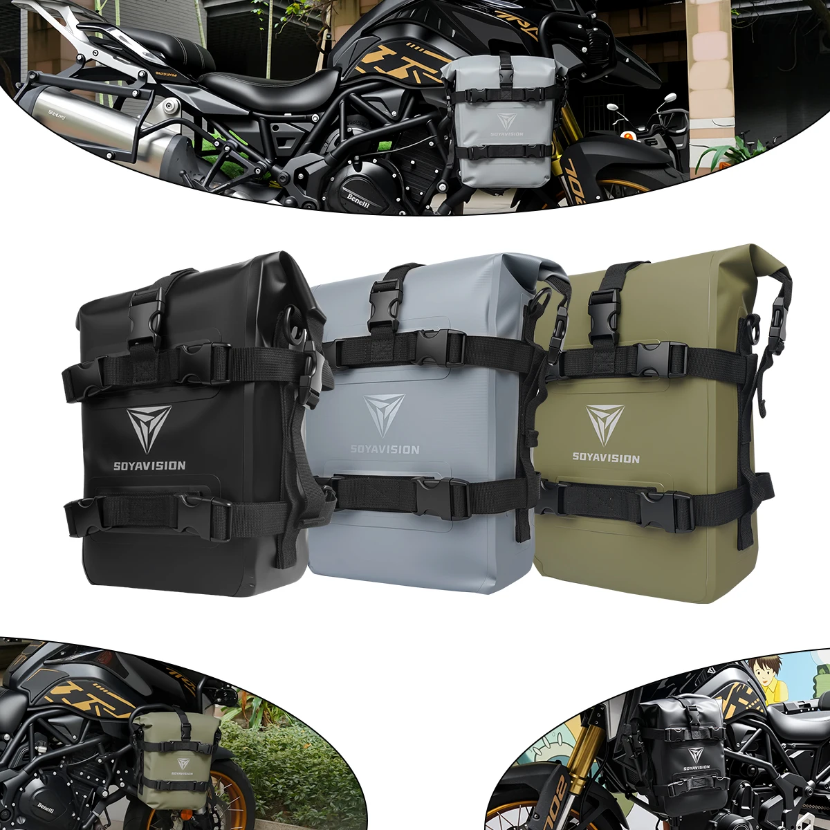 

Водонепроницаемая сумка для инструментов на защитную дугу мотоцикла (для BMW ADV, HONDA NC750X, CB500X), черная/зеленая/серая