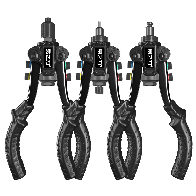 Pistola remachadora Manual, abridor de agujeros con tapa, herramientas pequeñas para el hogar, pistola de clavos con núcleo