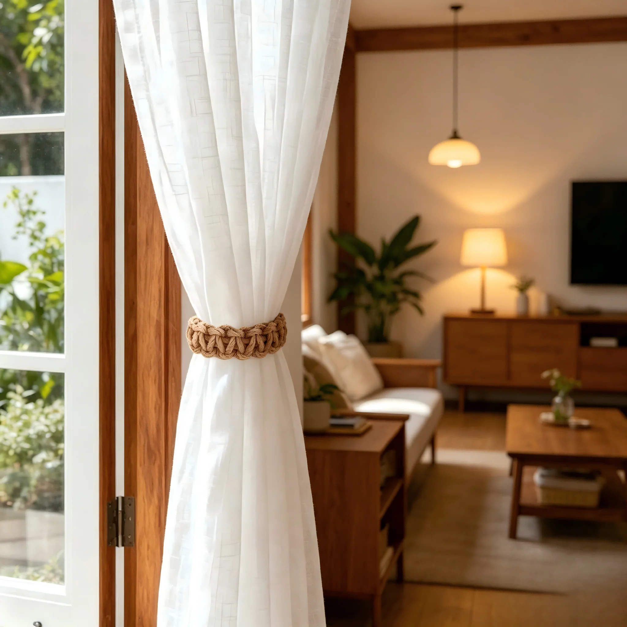 5Pcs Wabi Sabi Style Natural J - огляд і ціна Home Decor Curtain