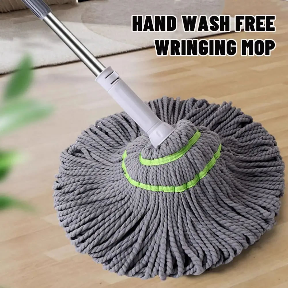 Durable Flexible Lazy Mop Strong Decontamination Self-Cleaning Spin Mop Hands-free Wringing Mop