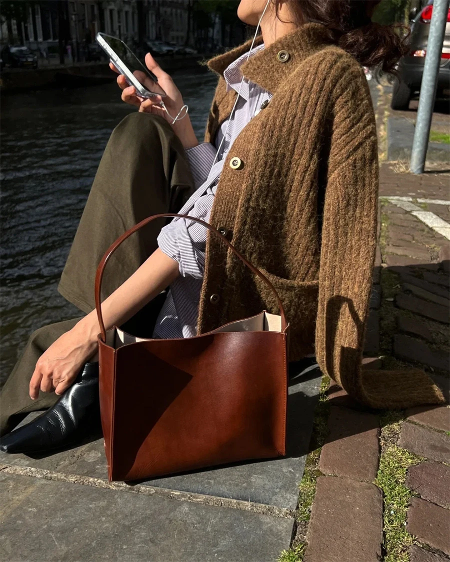 

Теплый шерстяной открытый кардиган в стиле ретро, универсальный свитер PREON, осень-зима, модный вязаный длинный свек, пальто стандартного кроя