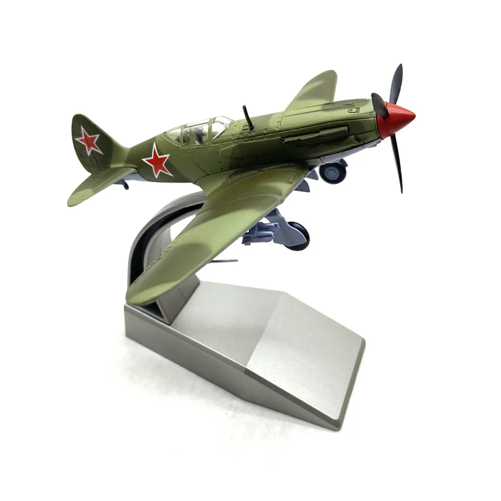 نموذج مقياس WW2 MiG-3 المقاتل 1:72 العسكري مع حامل مجموعة طائرة من خليط معدني سوفيتي هدية للرجل