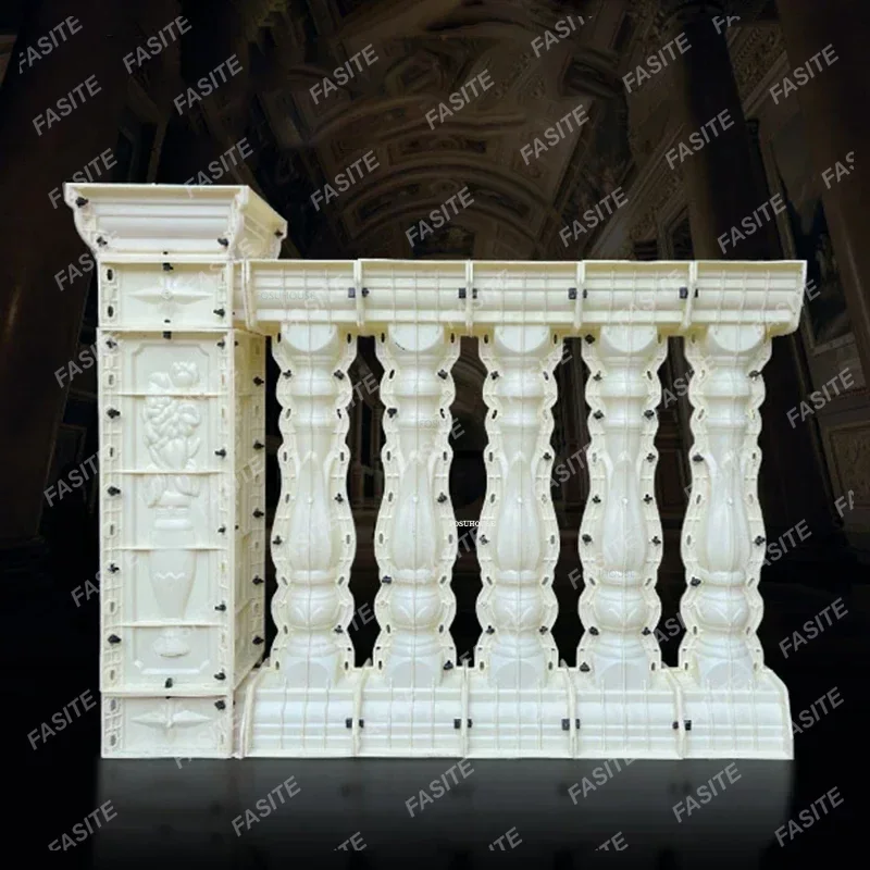 Modern Roman Column Molds Cement Railing Building Mold European Villa Fence Handrail Home Garden Balcony Guardrail Vase Column