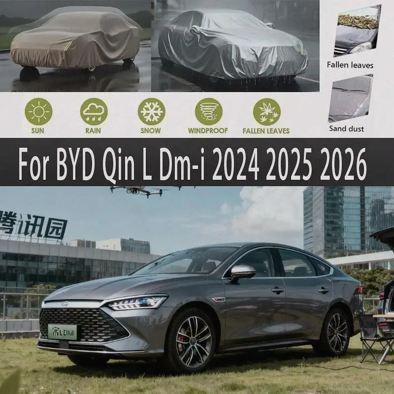 

For Outdoor Protection Full for BYD Qin L Dm i 2024-2026 Snow Sunshade Waterproof Dustproof Car Covers