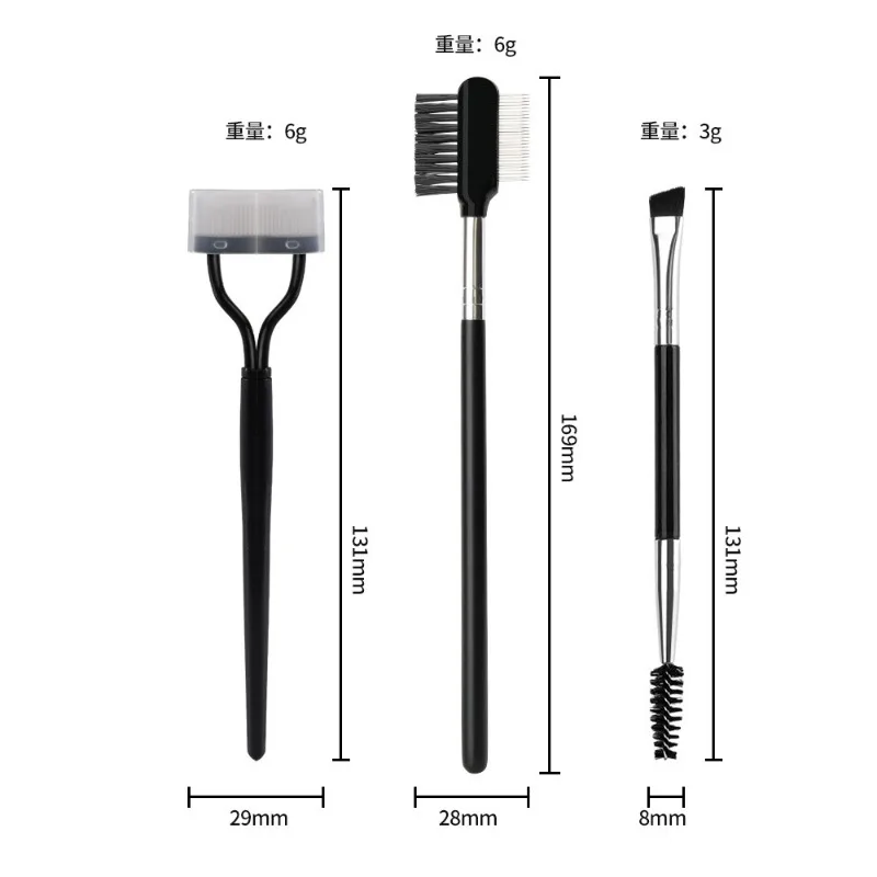 High Precision Stainless Steel Double Head Brush Eyelash Comb Steel Needle Combing Small Partial Segment Soft and Comfortable