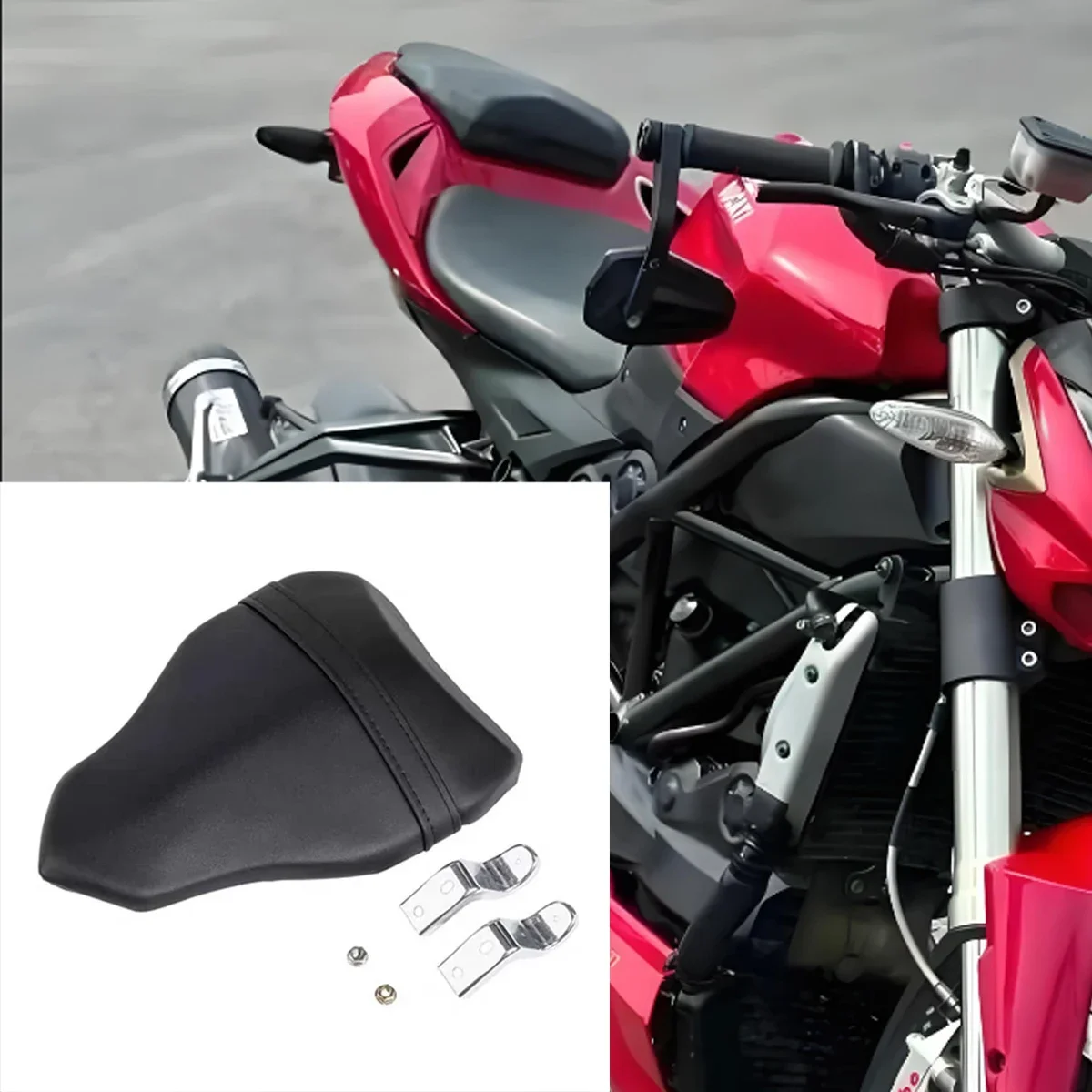 

Подходит для DUCATI Street Fighter 848 1098 1198 evo 2007-2013, подушка заднего сиденья, пассажирское сиденье, аксессуары для мотоциклов