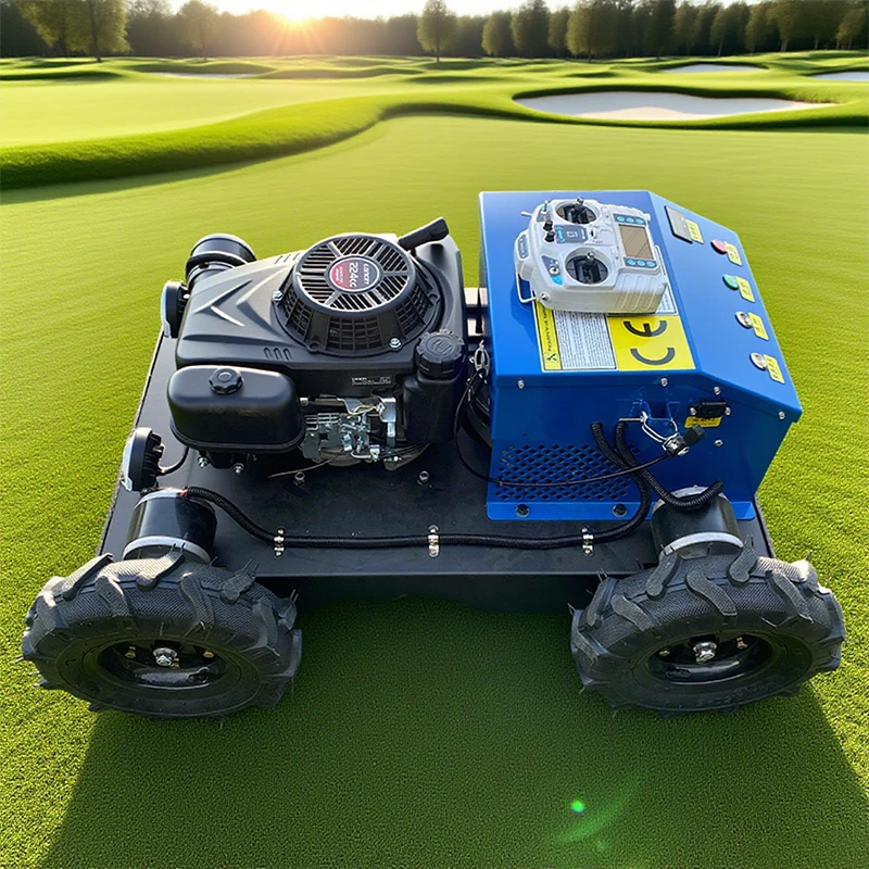 STLF رخيصة متينة وسهلة التشغيل محرك RC جزازة العشب 4 عجلة ذاتية الدفع للتحكم عن بعد المنحدر قطع العشب