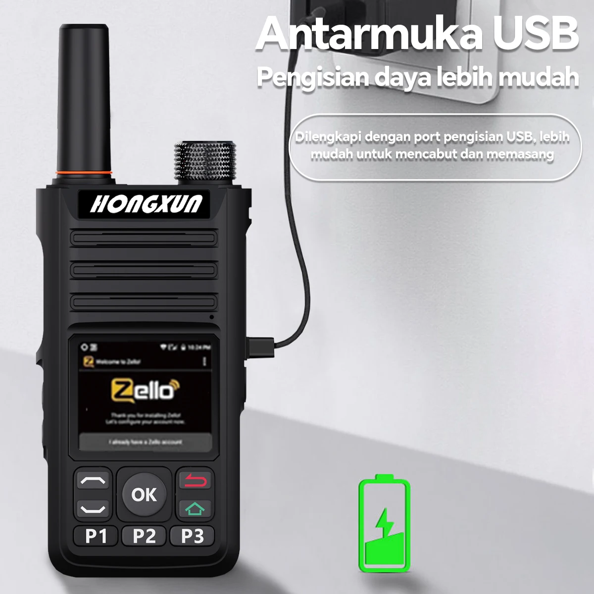2025 New Model Handheld GPS Radio Waterproof 5000km Portable Compatible European Network DMR Global Set 4G Zello Walkie-talkie
