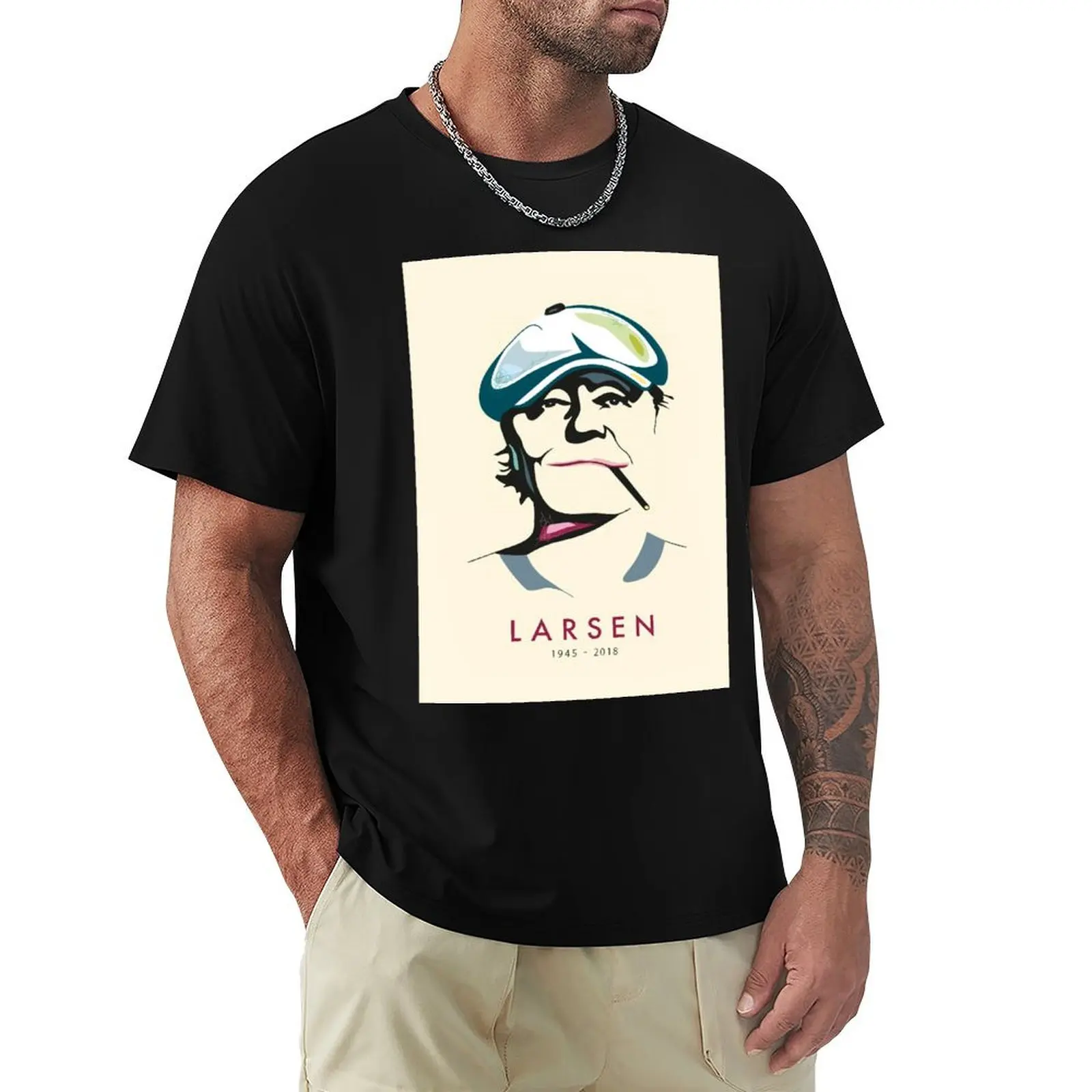 Kim Larsen 1945 - 2018 Tribute T-Shirt man t shirt designer T-Shirt