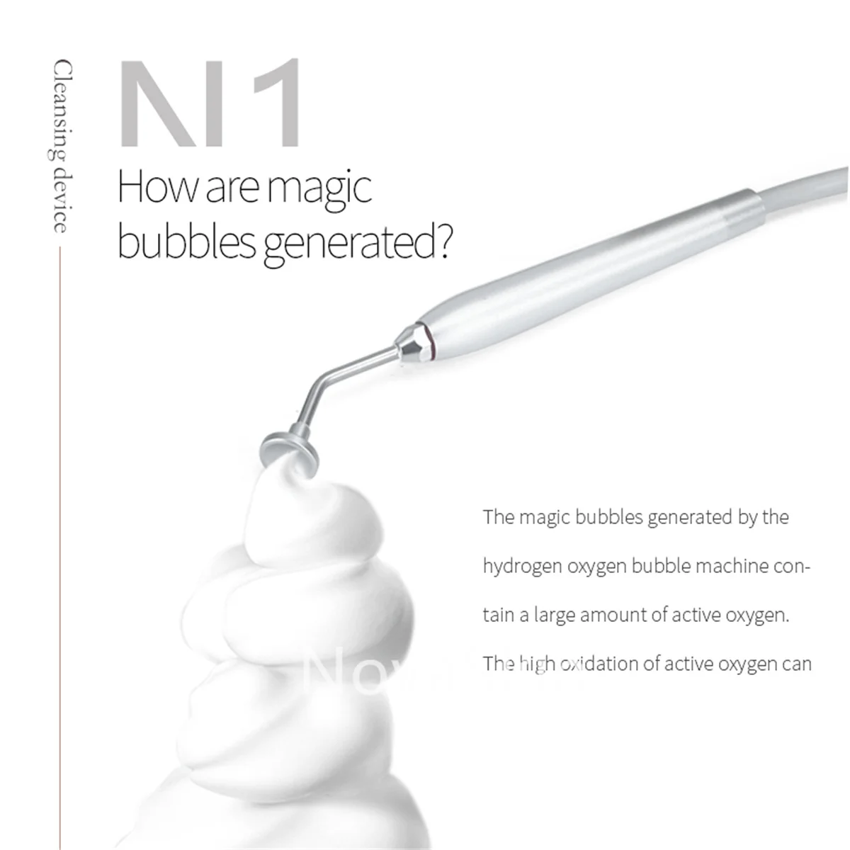 New portable magic bubble pen hydrogen oxygen bubble cleanser whitening and rejuvenation cleansing skin degreasing salon home