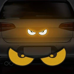 2pcs/Set Reflective Car Stickers - Improve Your Vehicle's Visibility and Safety with Devil Eye Stickers!