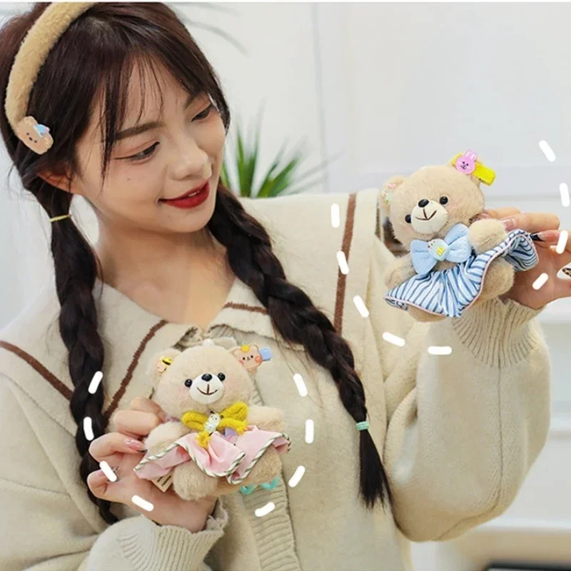 Gorąca Wyprzedaż 13cm Słodki Uroczy Pluszowy Miś Breloczek Królik Modna Biżuteria Brelok Zawieszka do Torebki Prezent Urodzinowy Dekoracja Torebki