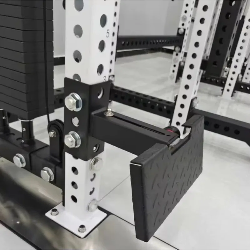 Low Pull Foot Pedals for Commercial Grade Smith Machines - Versatile Power Rack for Squat, Bench Press, and Cable Exercises