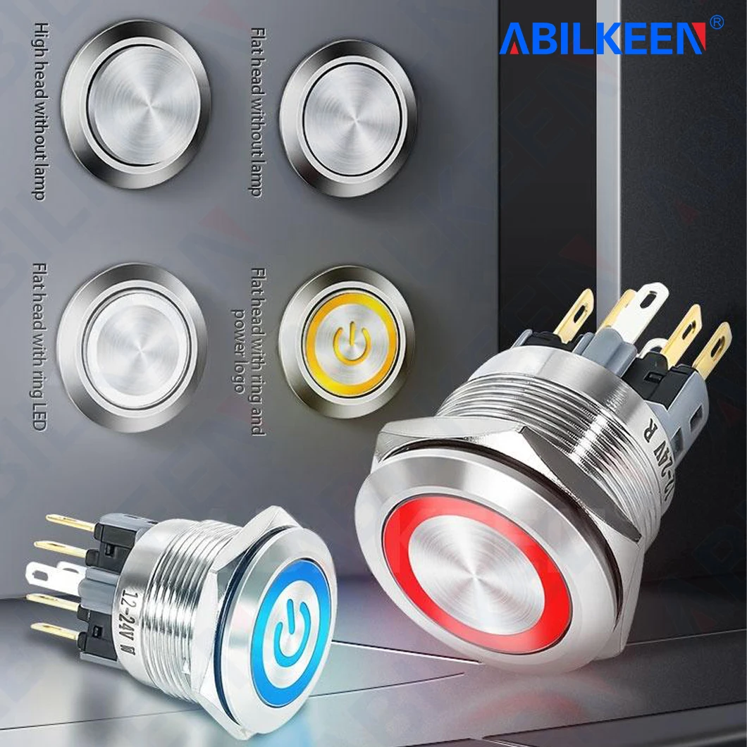Кнопка-переключатель-abilkeen-ib22s-25s-22-мм-25-мм-металлическая-1НО1НЗ-2НО2НЗ-с-фиксацией-без-фиксации-с-led-подсветкой