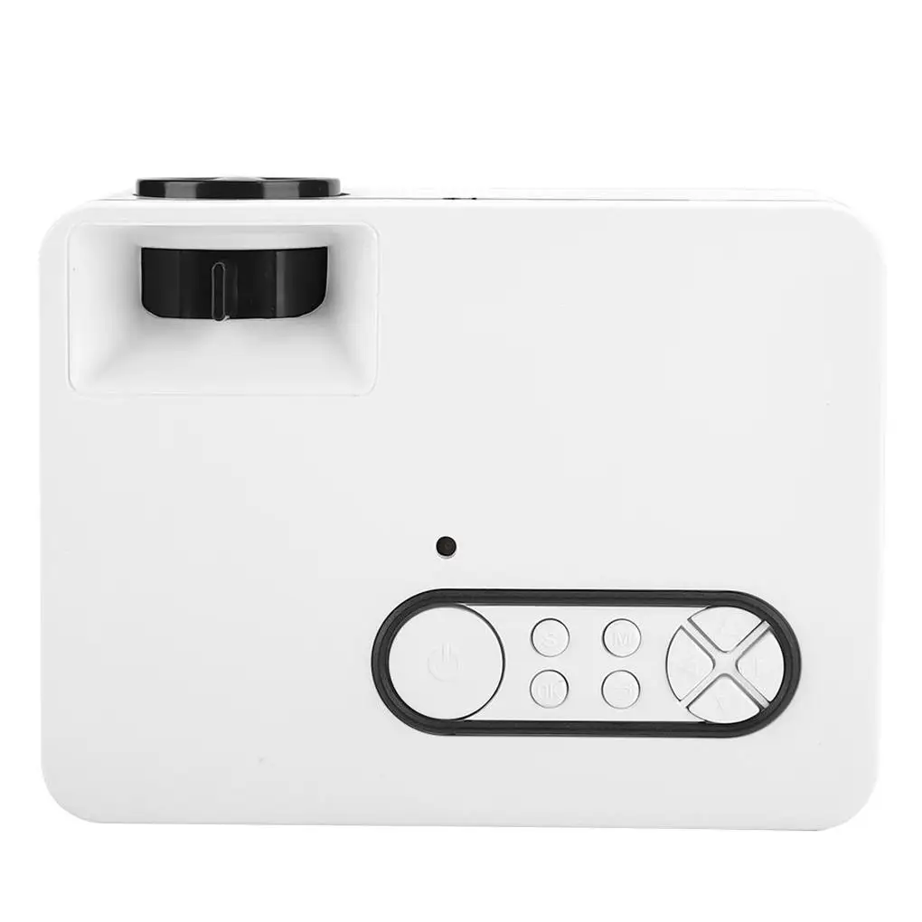 S361 Mini Home Portable LED Projector 1080p HD for Desktop / DVD / Mobile Phone / Speaker(US 100-240V)(White )