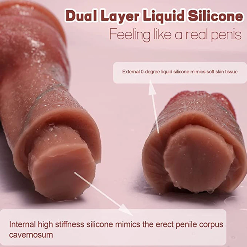 Big Realistic Silicone Dildo Lifelike Soft Manual Cock Penis Sex Toy for Women Gay Strong Suction Anal Vagina G Spot Stimulation