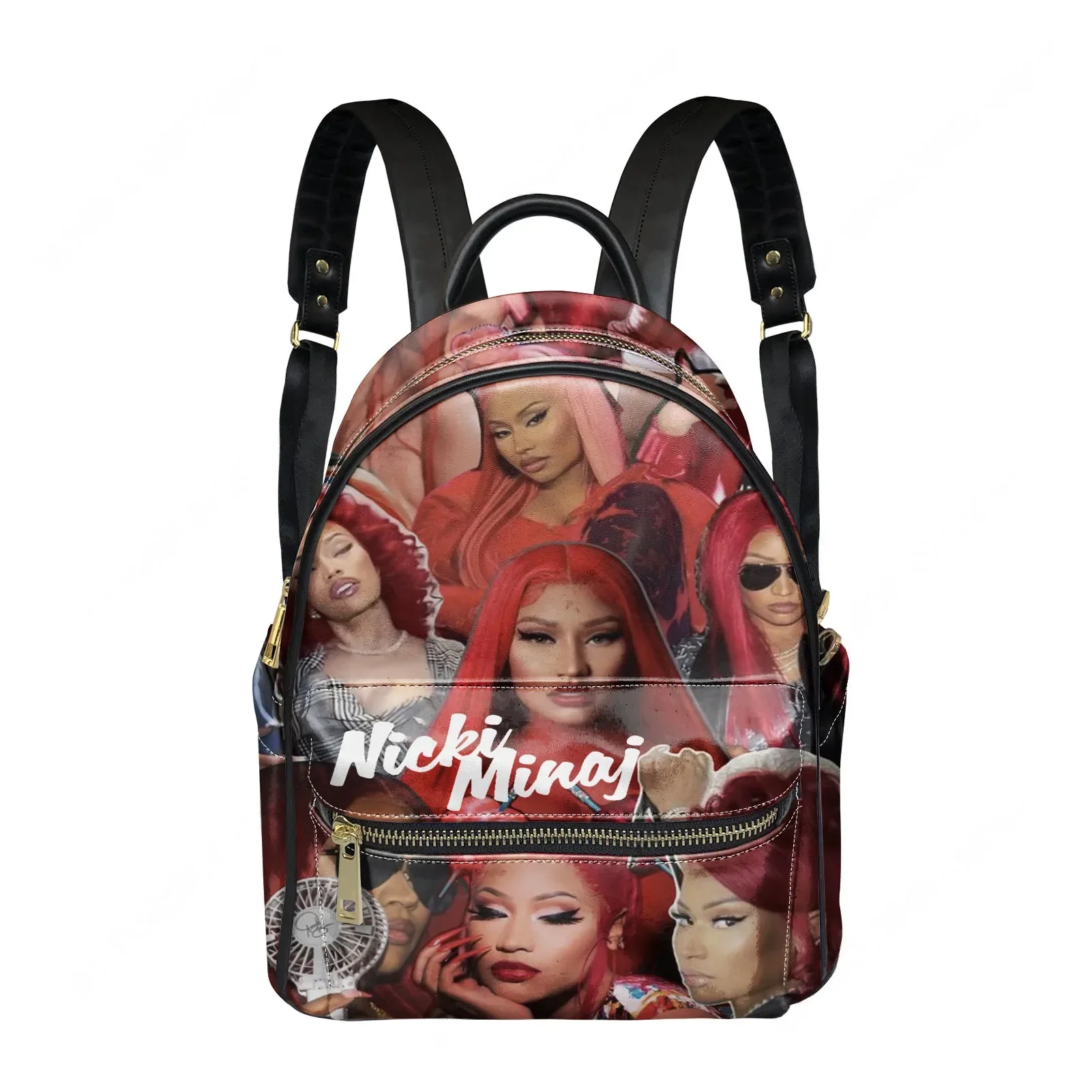 

Hot Rapper N-Nicki Minaj Backpack Womens Men Personalized Double Shoulder Bag Business Travel Bookbag Rucksack Gift Daypack