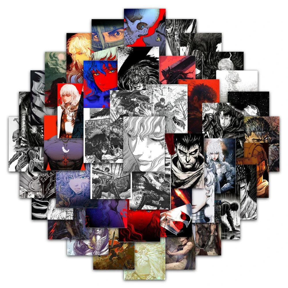 10/30/59pcs Berserk Anime Stickers Cool Guts Cartoon Sticker Laptop Luggage Suitcase Motorcycle Phone Waterproof Griffith Decals