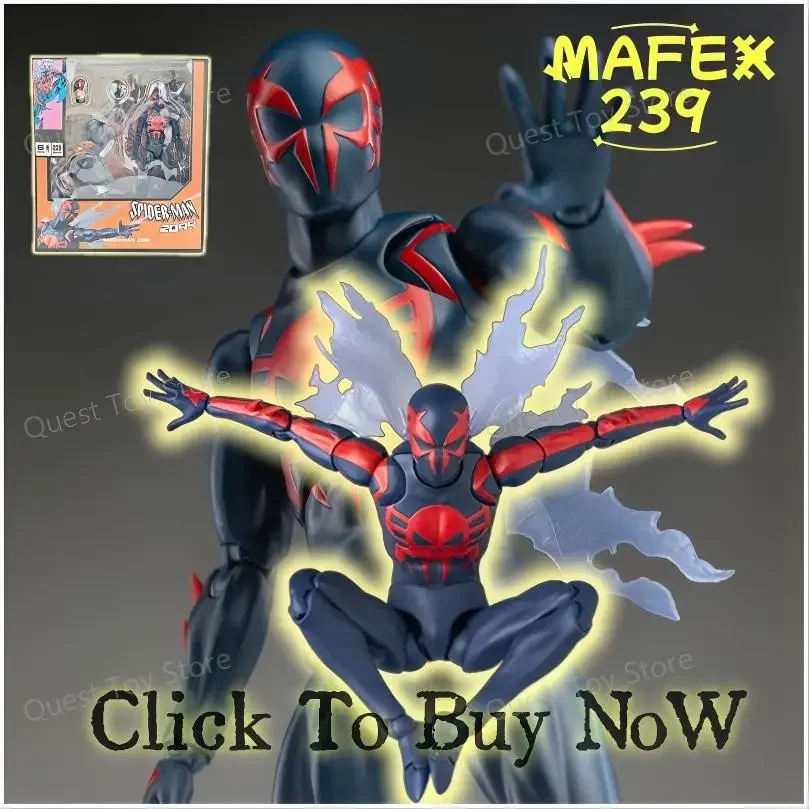

В наличии НОВИНКА: Коллекционная фигурка Человека-паука Mafex 239, версия Spiderman 2099 (комикс), аниме-фигурка, модель, подарок, игрушка