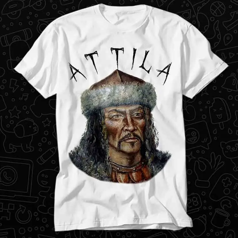 Attila the Hun Legend King Hungary Hungarian T Shirt 405