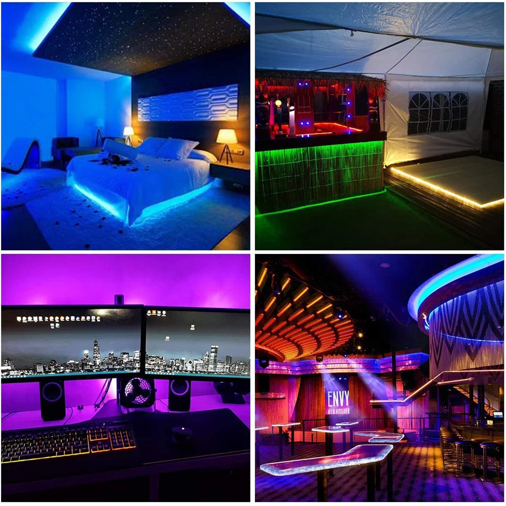 WS2812B Bluetooth APP Music Controller with Remote SP608E 8 CH SP602E 4 CH WS2811 WS2815 LED Light Strip IOS Android App 5V-24V