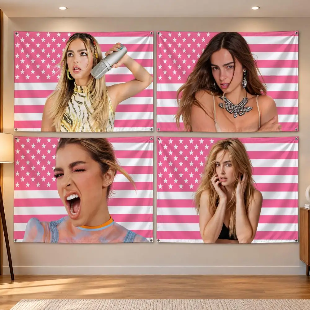 Singer A-Addison Rae Flags Banner Decor for Bedroom,Garden,Party,Club,Indoor Outdoor, Fan Gift