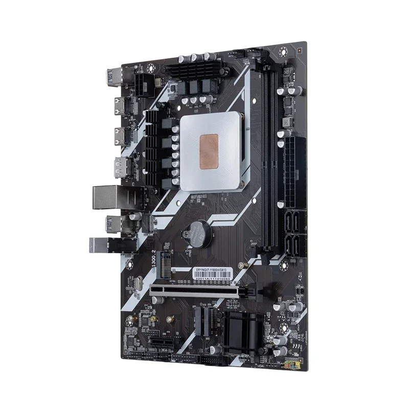 ERYING DIY Gaming PC Desktops Motherboard with Onboard CPU Kit i9 11900H(QS) i9-11900H 2.5GHz 8C16T DDR4 Computer Assembly Set