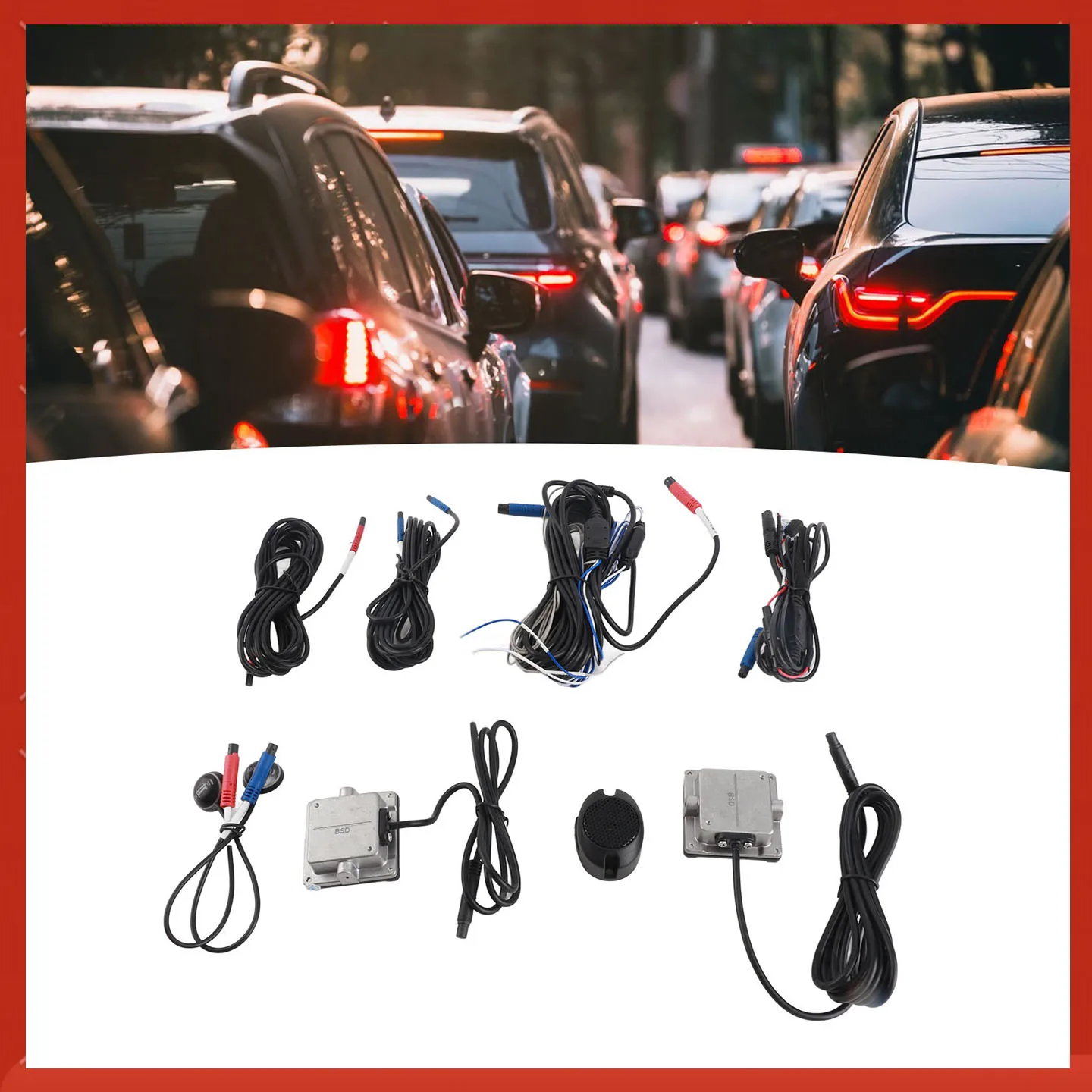 

Система обнаружения слепых зон Допомога при изменении полосы Высокоточный светодиодный зуммер Помощник мониторинга BSD