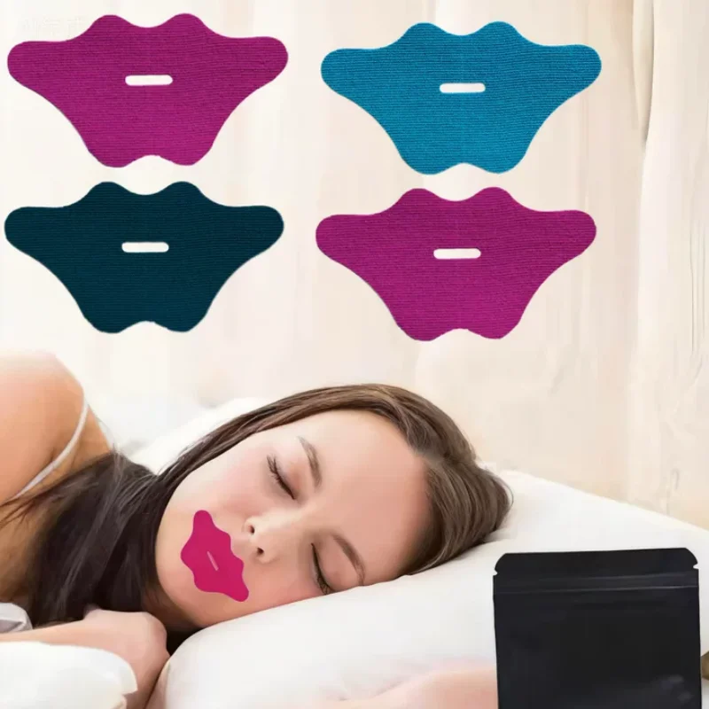 10/30/50pcs Anti Snoring Stickers For Adult Night Sleep Lip Nose Breathing Improving Patch Mouth Correction Sticker Tape