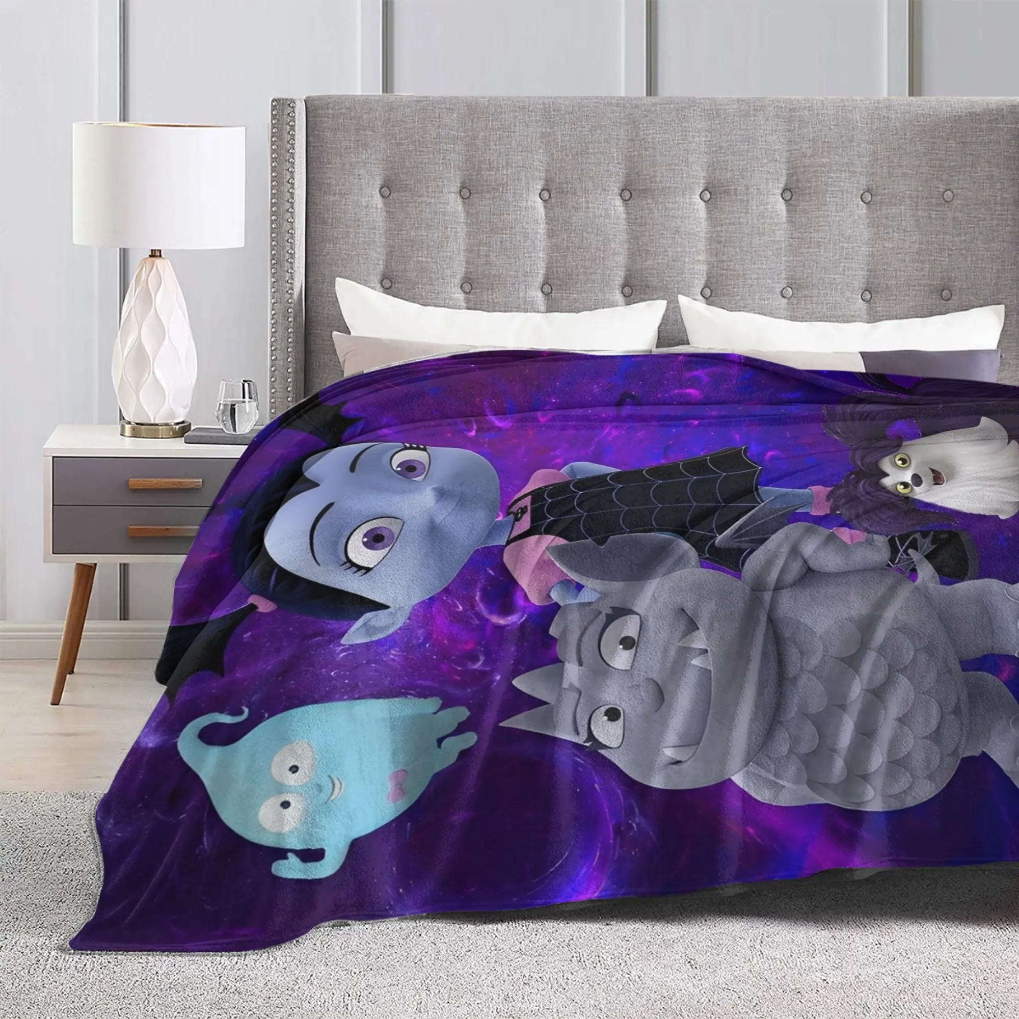 جديد وصول vampirina في سن المراهقة مصاص دماء البطانيات خفيفة الوزن رقيقة الفانيلا الاسترخاء رمي بطانية آلة قابل للغسل #6