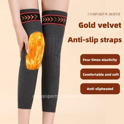 1pair Adjustable Anti Cold Knee Pads Brace for Women Men Old People Cold Leg Rabbit Fur Running Knee Protector Patella Protecto