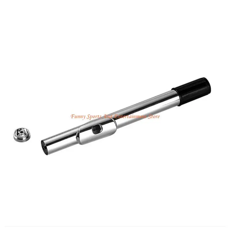 

C4DE Мундштук для флейты, 23 см, серебряный аксессуар, часть флейты, мундштук для флейты, подходит для деревянных духовых