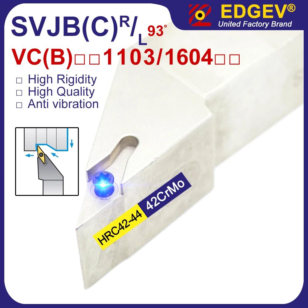 

Держатель токарного станка SVJBR1212 SVJBR1616 SVJBR2020 SVJBR2525 SVJCR1212 SVJCR1616 SVJCR2020 SVJCR2525 SVJBL SVJCL VBMT VCMT