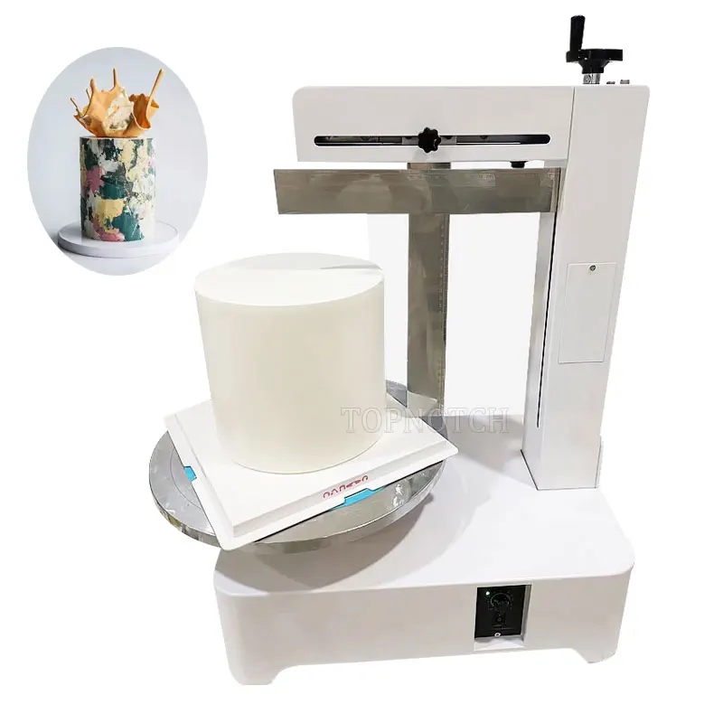 Cake Bread Decoration Spreader Smoothing Machine Round Cake Cream Spreading Coating Filling Machine