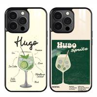 Hugo Spritz Cocktail Phone Case For iPhone 16 15 14 13 12 11 Pro Max Plus Mini Magnetic Magsafe Wireless Charging Cover