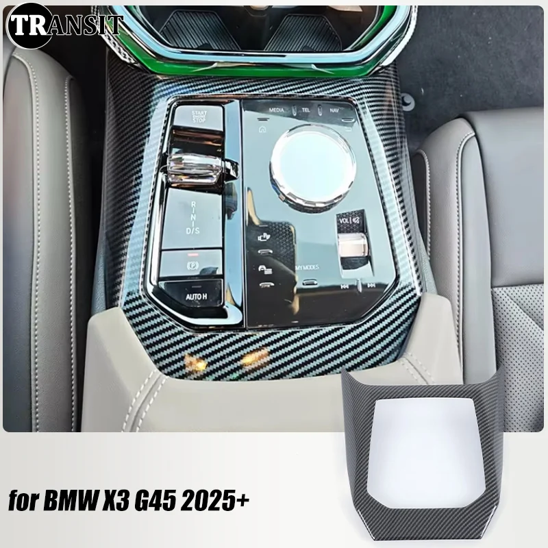 

Center Console Panel Cover Gear Shift Frame Trim for BMW X3 G45 2025+ ABS Carbon Fiber Car Accessories