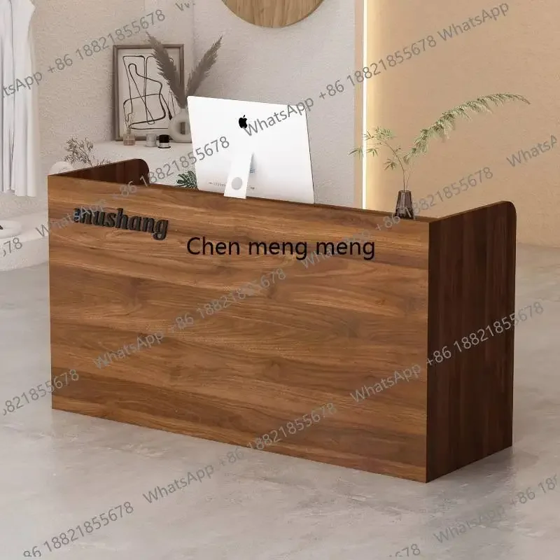 

New arriveSmall Modern Reception Counter Clinic Beauty Gym Checkout Cashier Reception Counter Podium ComputerTheke Rezeption Fur
