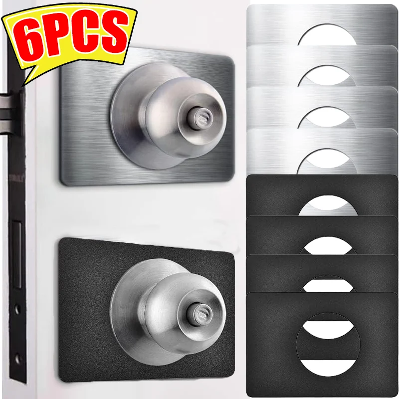 Kenop pintu pelat perbaikan kunci bundar baja tahan karat pelat perbaikan kunci bola pelat dudukan Aksesori engsel perangkat keras