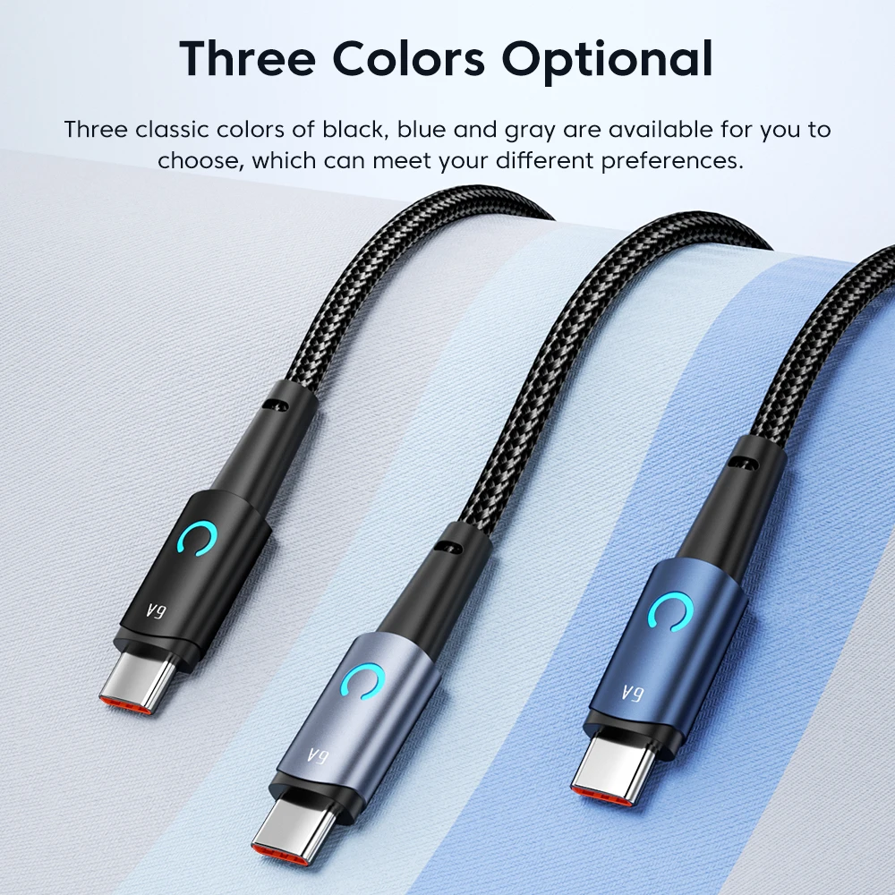 Toocki 6A USB Type C Cable 100W Fast Charging Charger USB C Data Cord TypeC Cable for Xiaomi POCO F4 Samsung Huawei Realme OPPO