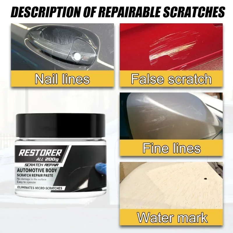 【Quick Fix】Original Car Scratch Repair Car Scratch Remover Car Scratch Wax for Fast Repair of Scratches on Cars and Motorcycle