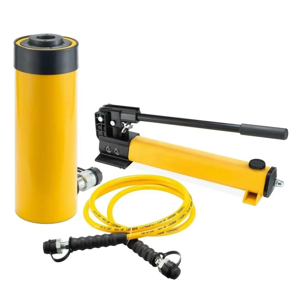 RCH20-49 Series 20t Single Acting Hollow Hydraulic Cylinder 700bar High Pressure Alloy Steel Plunger Design Hydraulic Jacks